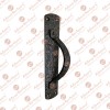 9 Inch "Luhith" Heavy Duty Antique Cast Iron Decorative Door and Cabinet Pull with Plate